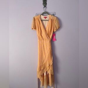 Betsey Johnson Cheetah Print Wrap Dress